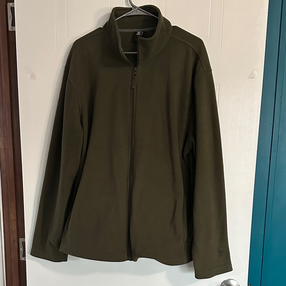 GUC STARTER Men's Olive Zip Up Sweater